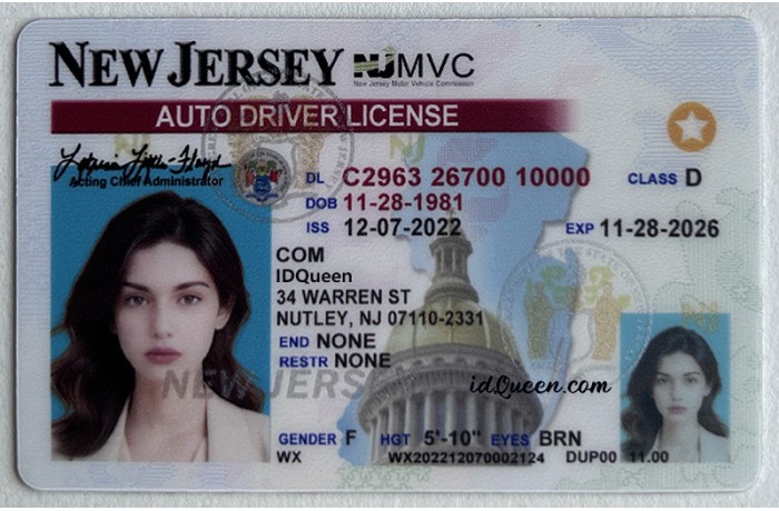 New Jersey IDs New Jersey IDs